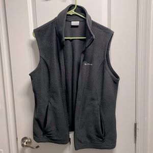 Columbia Fleece Vest. Women’s XL. Charcoal grey.